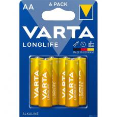 VARTA - Varta 6-st Alkaliskt Batteri R6 (AA) Longlife