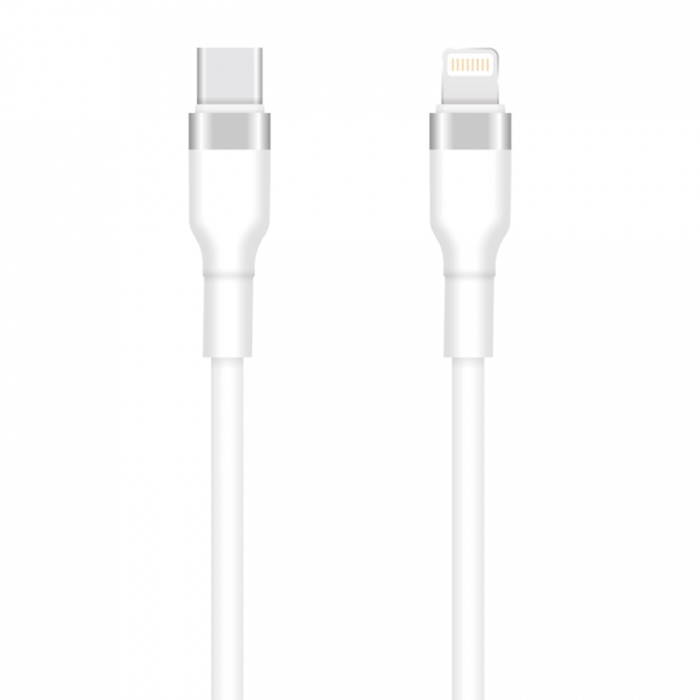 Setty - Setty USB-C till Lightning kabel 1m 3A KSC-L-130 - Vit