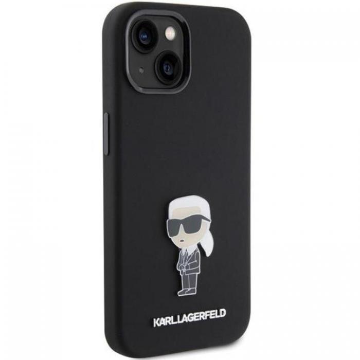 KARL LAGERFELD - KARL LAGERFELD iPhone 15/14 Plus Mobilskal Ikonik Metal Pin