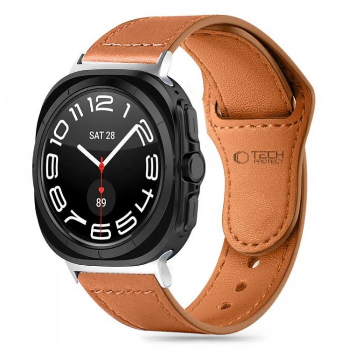 Tech-Protect - Tech-Protect Galaxy Watch Ultra (47mm) Armband LderFit - Brun