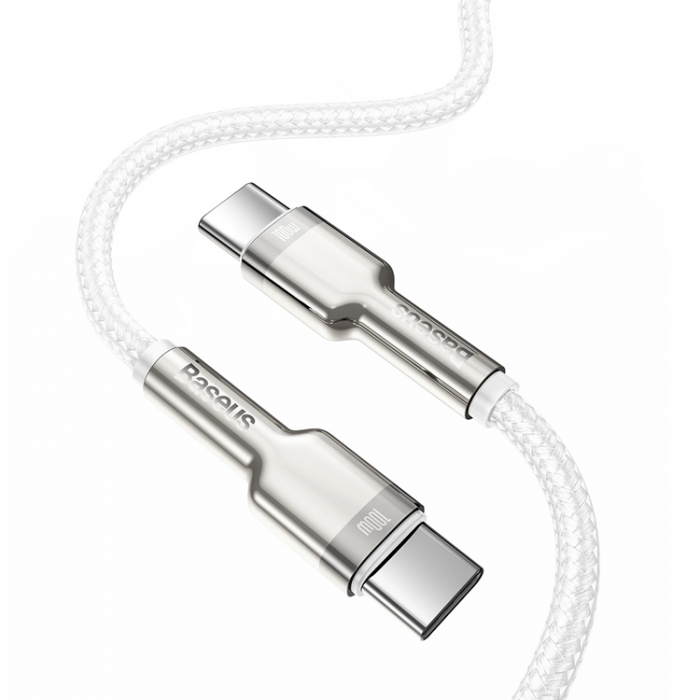 BASEUS - Baseus USB-C till USB-C kabel Cafule Series Metal 100W 5A 1m