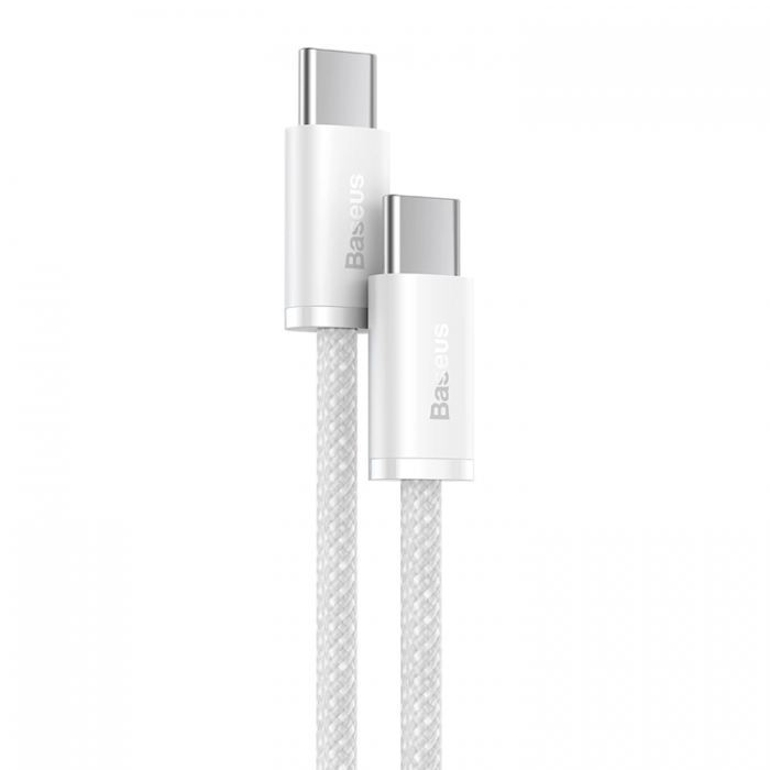 BASEUS - BASEUS USB-C till USB-C kabel 100W 2m Dynamic Series - Vit