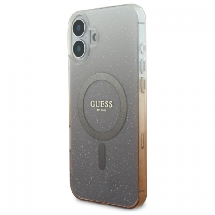 Guess - Guess iPhone 16 Plus Mobilskal MagSafe IML Glitter Gradient