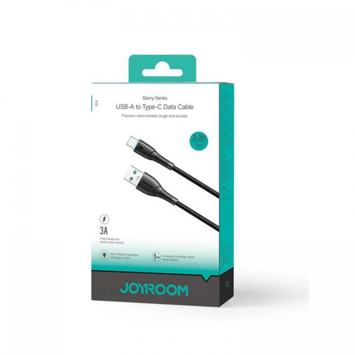 Joyroom - Joyroom Starry USB-C till USB-A kabel 1m - Svart