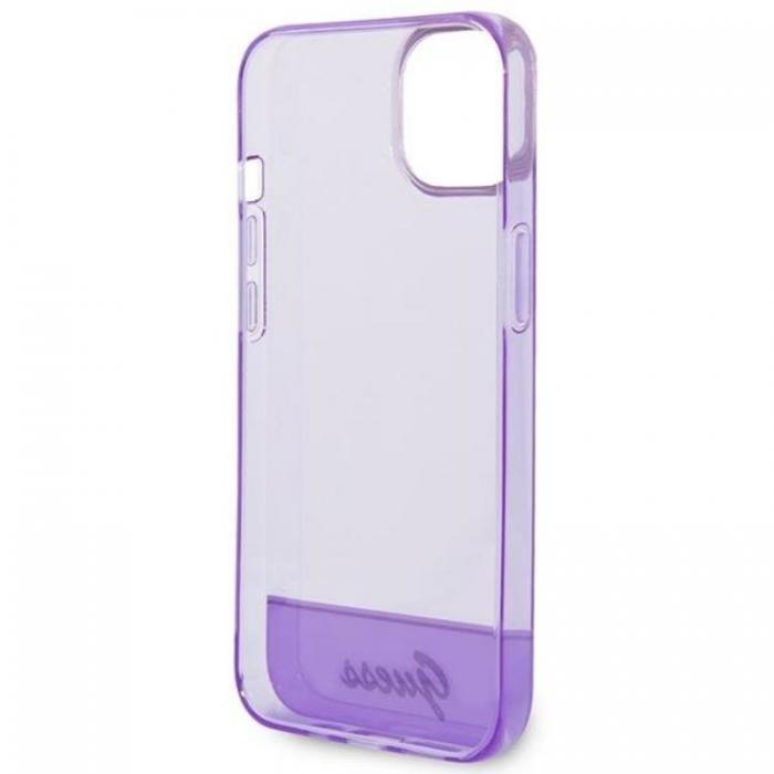 Guess - GUESS iPhone 14 Plus Skal Translucent - Lila