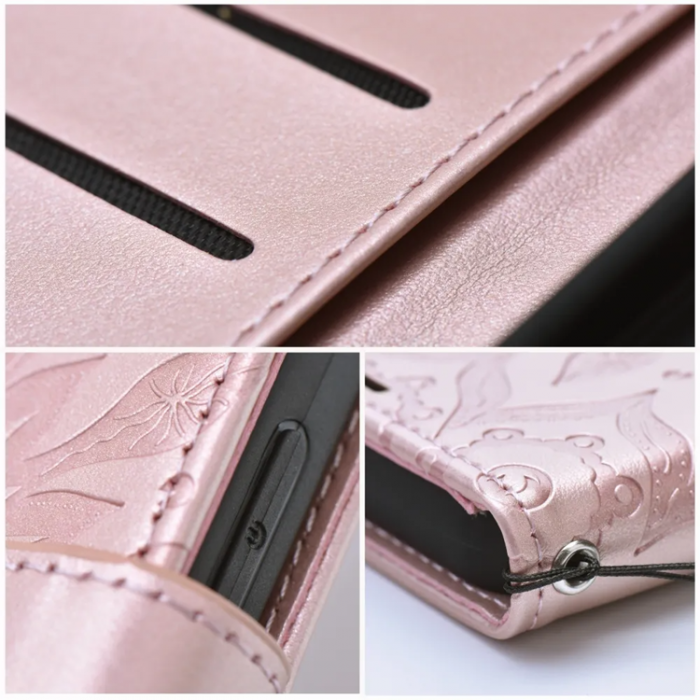 A-One Brand - Galaxy S25 Plnboksfodral Mezzo - Guld Rosa