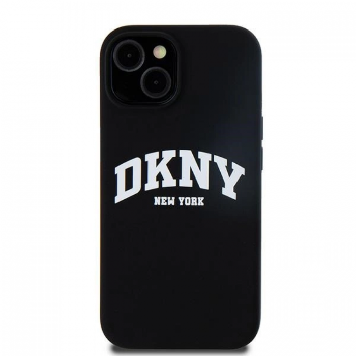 DKNY - DKNY iPhone 15/14/13 Mobilskal MagSafe Silikon Vit Logo