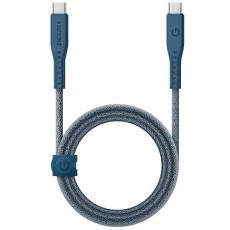 ENERGEA - Energea USB-C till USB-C Kabel 240W 5A 1.5m Snabbladdning - Blå