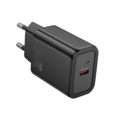 Hoco - Hoco Snabbladdare 30W USB-C GaN PD QC N62 - Svart