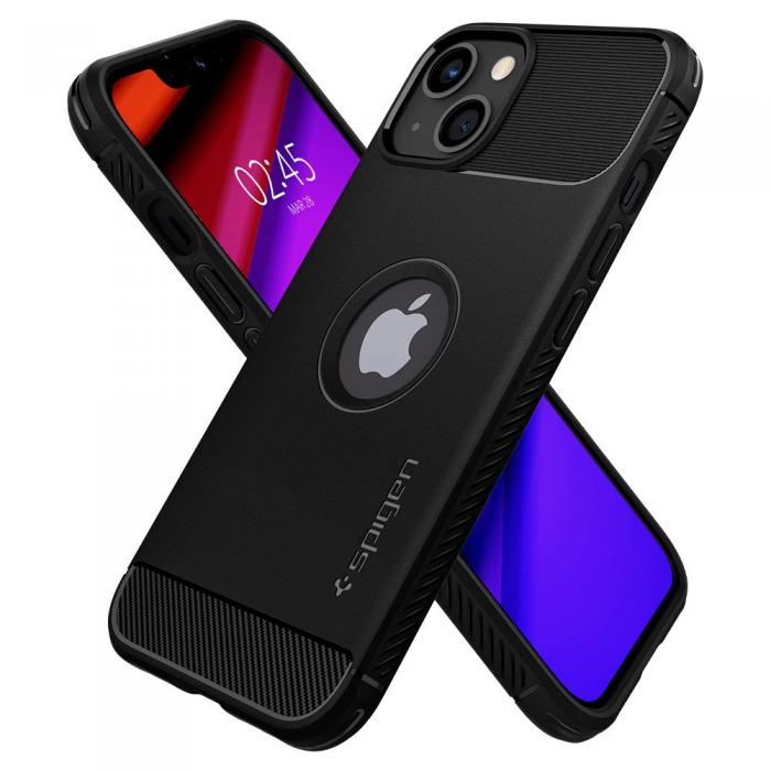 Spigen - Spigen Rugged Armor Mobilskal iPhone 13 - Matte Svart