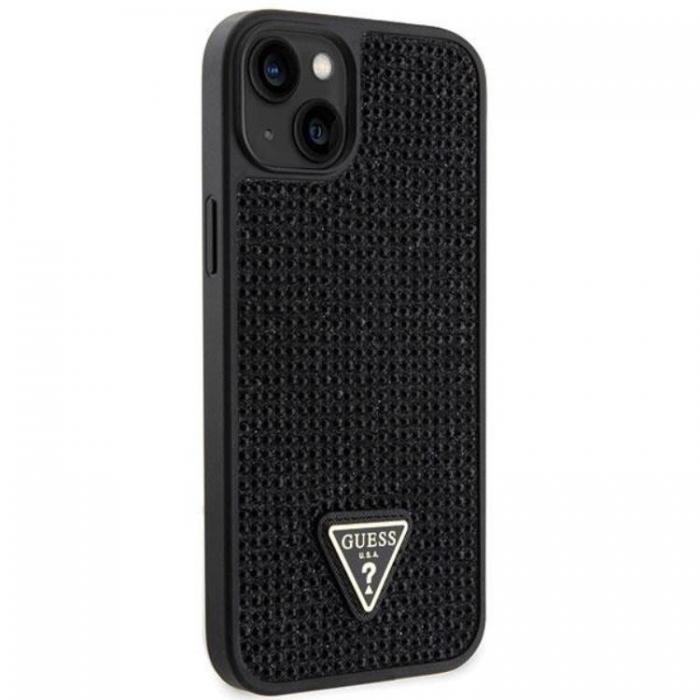 Guess - Guess iPhone 14 Mobilskal Rhinestone Triangle - Svart