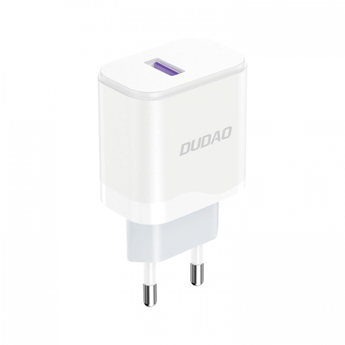 Dudao - Dudao Vggladdare Adaptrar USB-A 18W - Vit