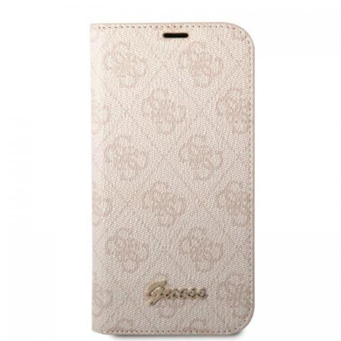 Guess - GUESS iPhone 14 Pro Max Plnboksfodral Vintage Gold Logo - Rosa