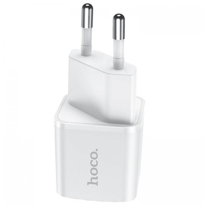 Hoco - Hoco Vggladdare Adapter USB-C - Vit