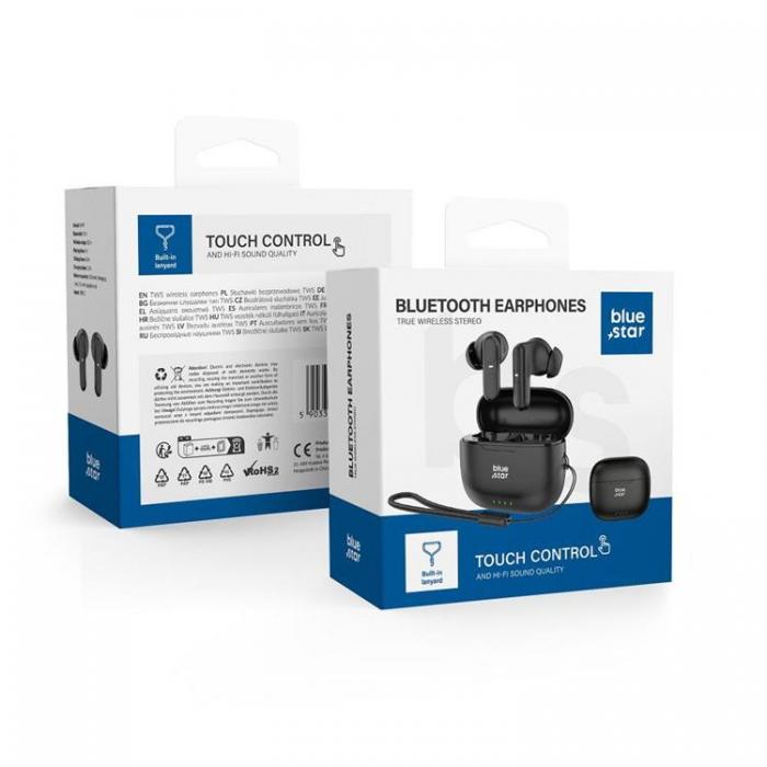 Blue Star - Blue Star Trdlsa In-Ear Hrlurar TWS BK31 - Svart