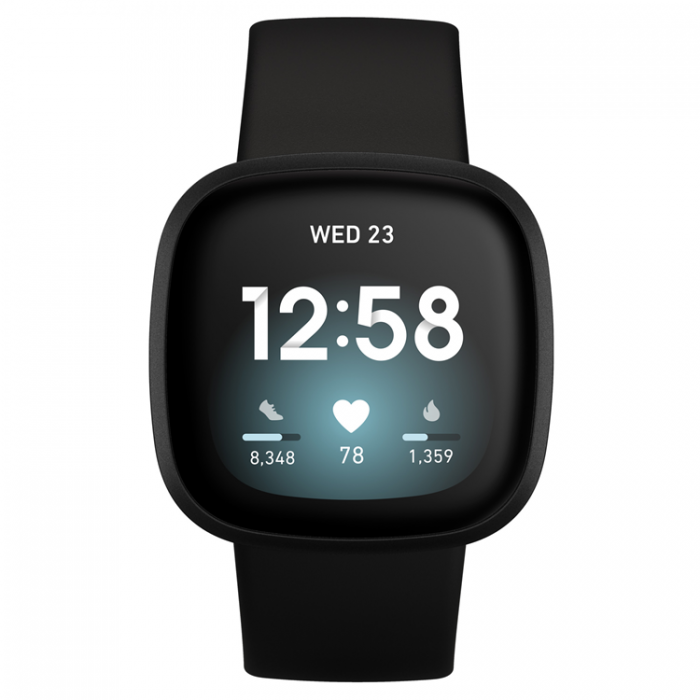 Fitbit - FITBIT Versa 3, Black