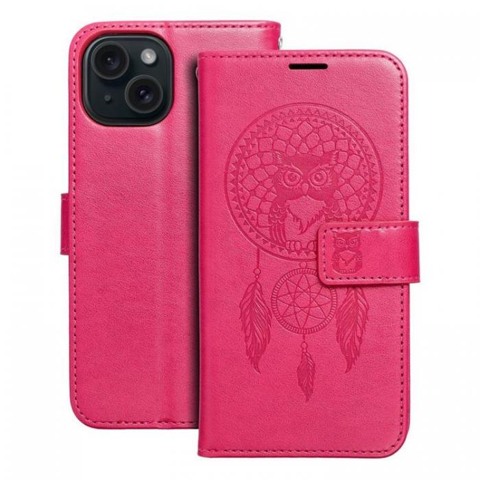 A-One Brand - iPhone 15 Plnboksfodral Mezzo Dreamcatcher - Magenta