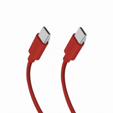 SBS - SBS USB-C - USB-C Kabel 1.5m 60W Braided - Röd