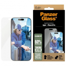 PanzerGlass - PanzerGlass iPhone 16 Pro Härdat Glas Skärmskydd Classic Fit - Clear