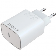 Celly - Celly USB-C Väggladdare (30W) - Vit