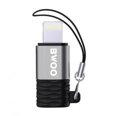 BWOO - BWOO USB-A Till Lightning Adapter Mini BZ-37 - Silver