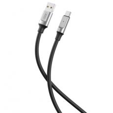 XO - XO USB-A Till USB-C Kabel 1m 6A NB251 - Svart