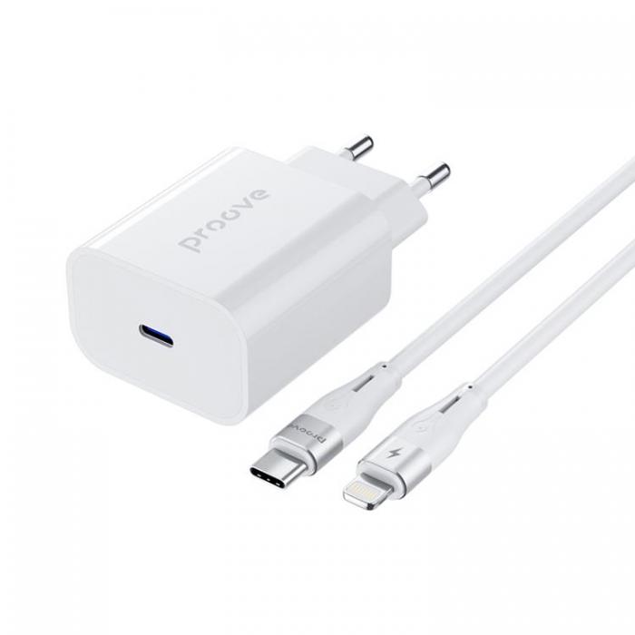 Proove - Proove Snabbladdare USB-C 20W - USB-C/Ligthning 27W Kabel Vit