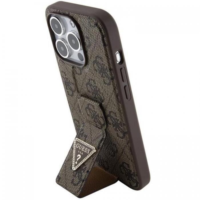 Guess - Guess iPhone 15 Pro Max Mobilskal Grip Stand Triangle Strass