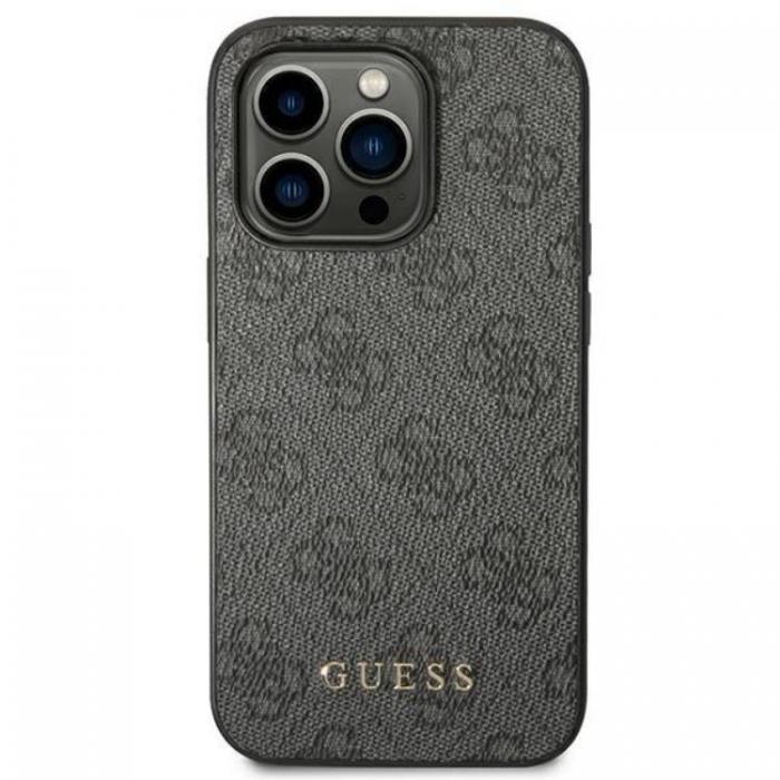 Guess - Guess iPhone 14 Pro Mobilskal Metall Gold Logo - Gr