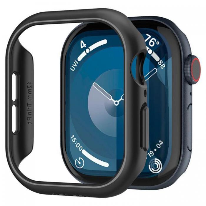 Spigen - Spigen Apple Watch 10 (42mm) Skal Thin Fit - Svart