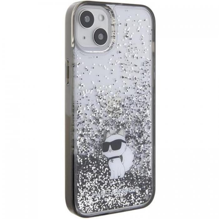 KARL LAGERFELD - KARL LAGERFELD iPhone 15 Mobilskal Liquid Glitter Choupette