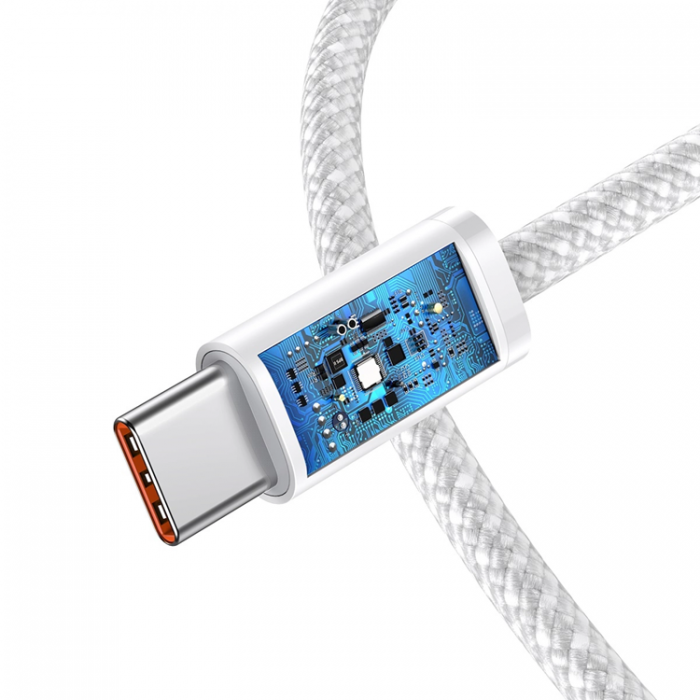 BASEUS - BASEUS USB-C till USB-C kabel 100W 2m Dynamic Series - Vit