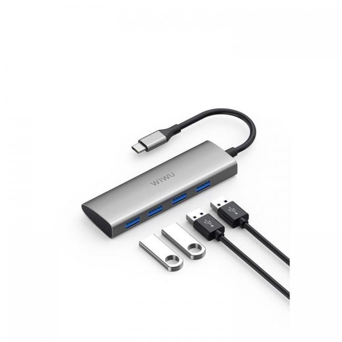 WIWU - WiWU HUB Alpha A440 Pro USB C do 4x USB3.0