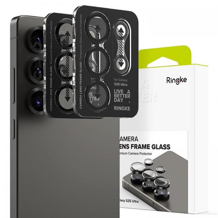 Ringke - [2-Pack] Ringke Galaxy S25 Ultra Hrdat Glas Kameraskydd Ram