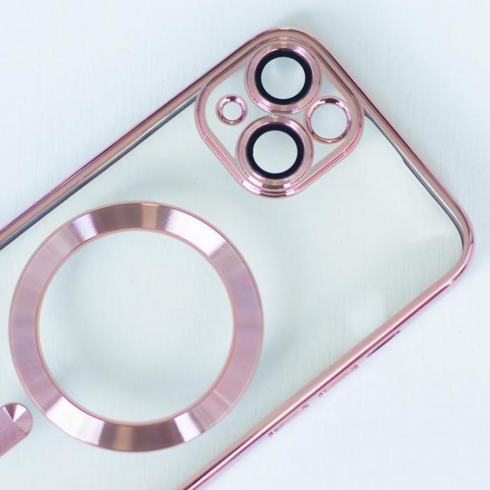 A-One Brand - iPhone 16 Mobilskal Magsafe Color Chrome - Rose Guld