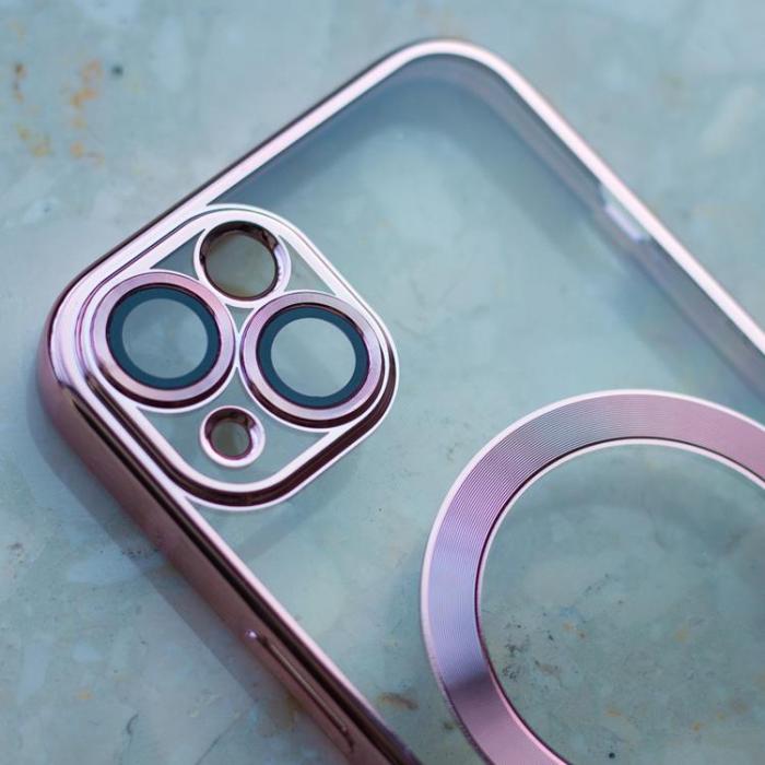 A-One Brand - iPhone 16 Mobilskal Magsafe Color Chrome - Rose Guld