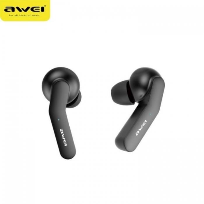 Awei - Awei TWS Bluetooth In-Ear Hrlurar T10C - Svart