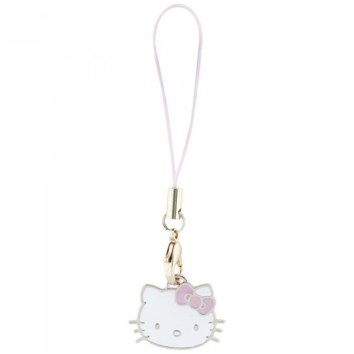 Hello Kitty - Hello Kitty Hngande Mobilrem Charm Kitty Head - Rosa