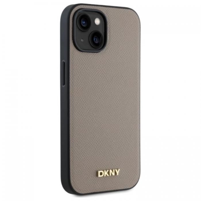 DKNY - DKNY iPhone 15 Mobilskal MagSafe Grained Metal Logo