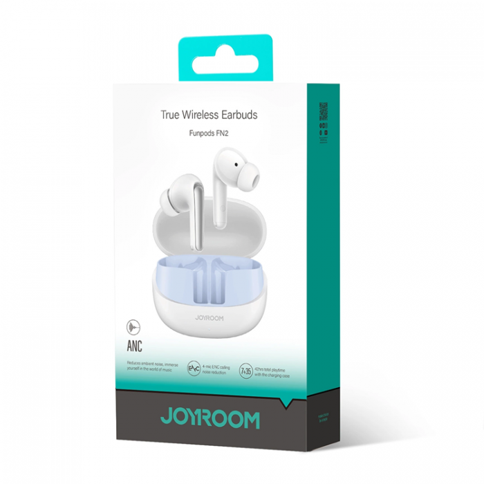 Joyroom - Joyroom TWS In-Ear Hrlurar Bluetooth 5.4 ANC IP54 - Vit