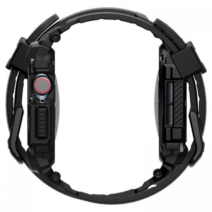 Spigen - Spigen Apple Watch 10 (46mm) Armband Rugged Armor Pro - Matte Svart