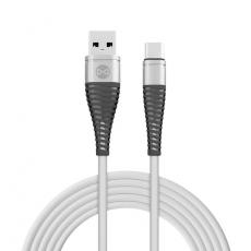 Forever - Forever Shark USB-C till USB-A kabel 1m 2A - Vit