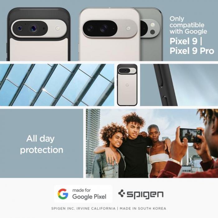 Spigen - Spigen Google Pixel 9/9 Pro Mobilskal Ultra Hybrid - Matt Svart