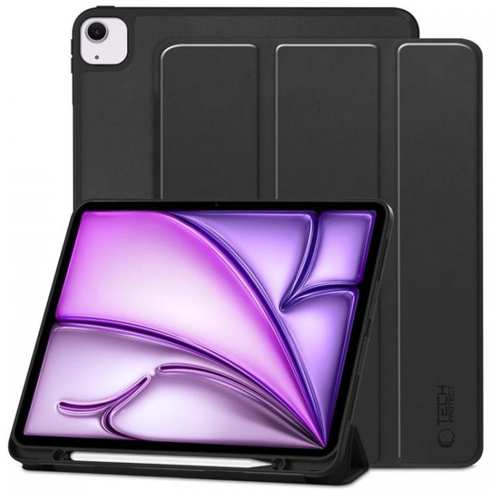 Tech-Protect - Tech-Protect iPad Air 13 (2024) Fodral med plats fr pennna - Svart