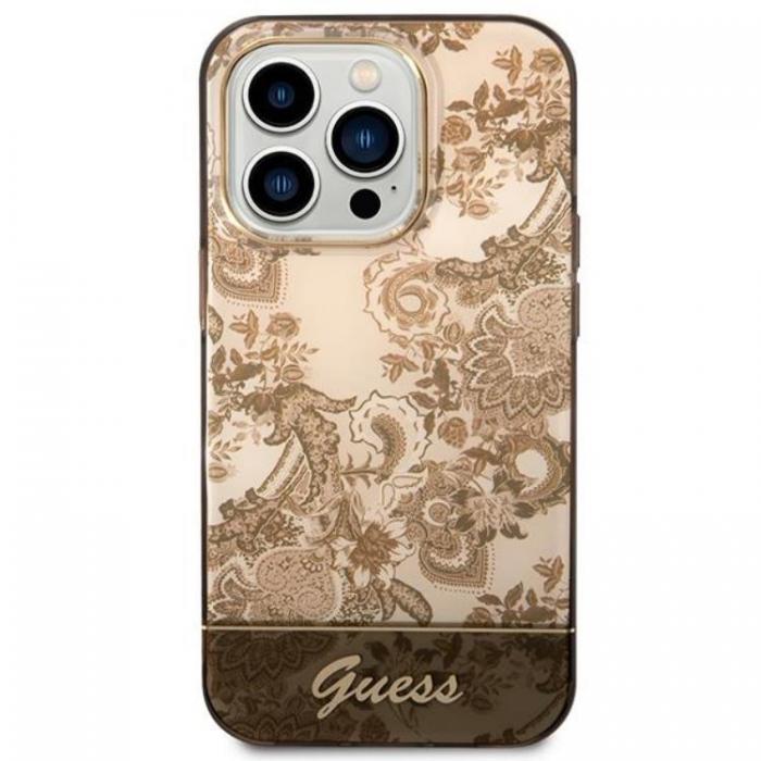 Guess - GUESS iPhone 14 Pro Max Skal Porcelain Collection - Ocher