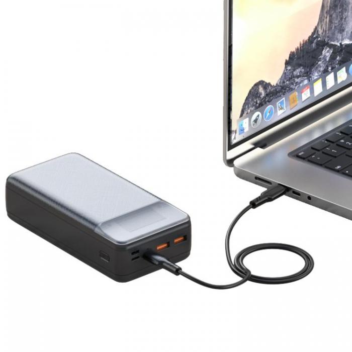 XO - XO Powerbank 30000 mAh 65W fr Laptop PR201- Svart