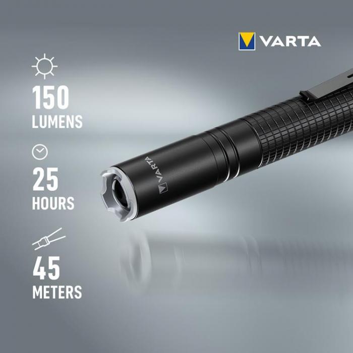 VARTA - Varta Aluminium Light F10 Pro Ficklampa 150 lm