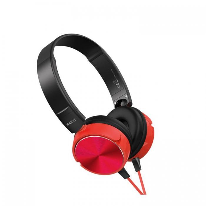 Havit - Havit On-Ear Hrlurar Trdbundna HV-H2178D - Rd