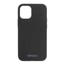 Onsala - Onsala Mobilskal Silikon Black iPhone 12 Mini