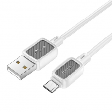 Hoco - Hoco USB-A Till Micro-USB Kabel 1m - Vit